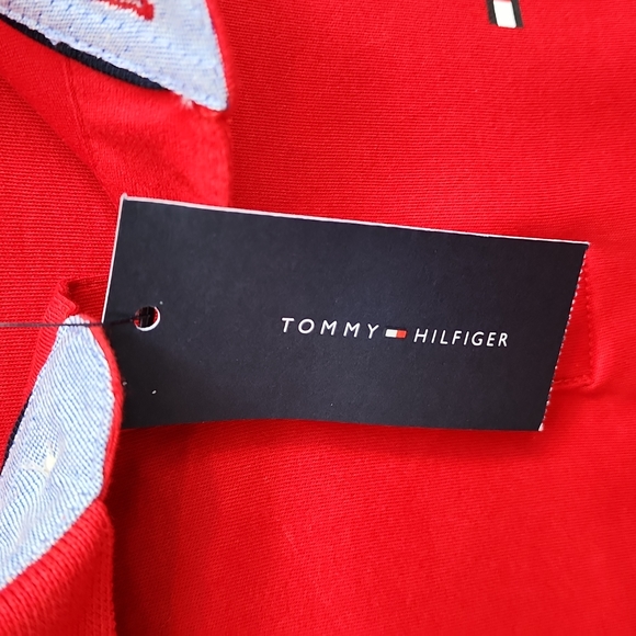 TOMMY HILFIGER POLO SHIRT, RED SIZE LARGE (L) - Picture 8 of 12